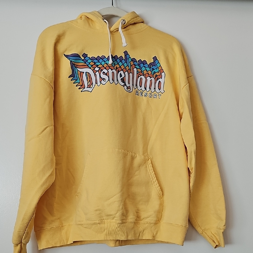 Disney Yellow Hoodie with Colorful Logo